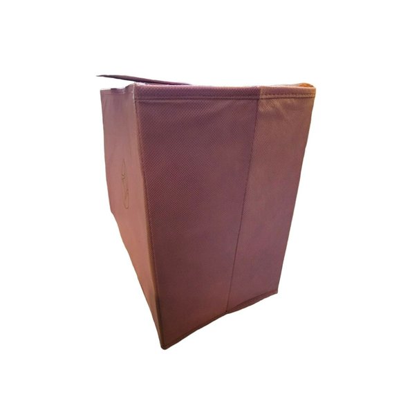 JM Purple and Pink Soft Sided Handled Reusable Bags Collapsible Dh351 - Picture 7 of 8